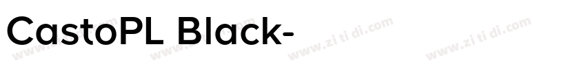 CastoPL Black字体转换